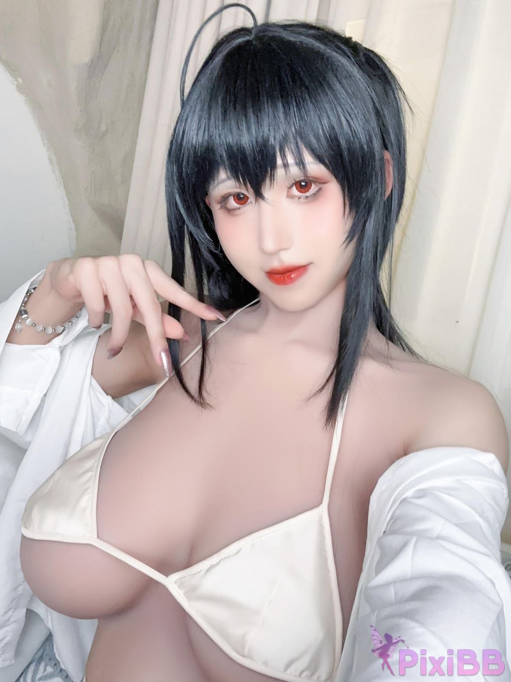 Cosplayer Three oclock in the morning azur lane Dafeng swimsuit PixiBB.COM 128