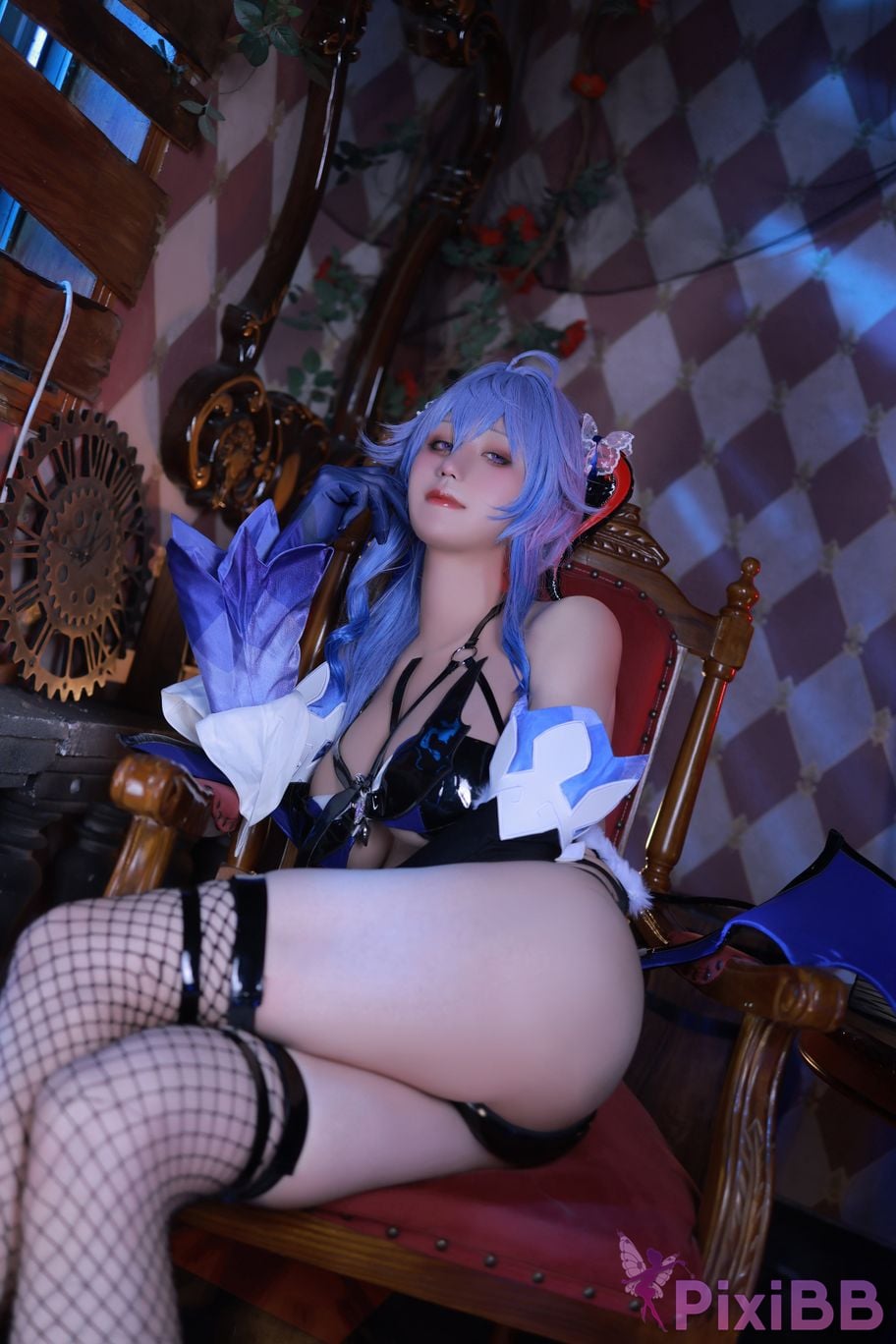 Cosplayer Three oclock in the morning Genshin Sweet Rain Succubus PixiBB.COM 013