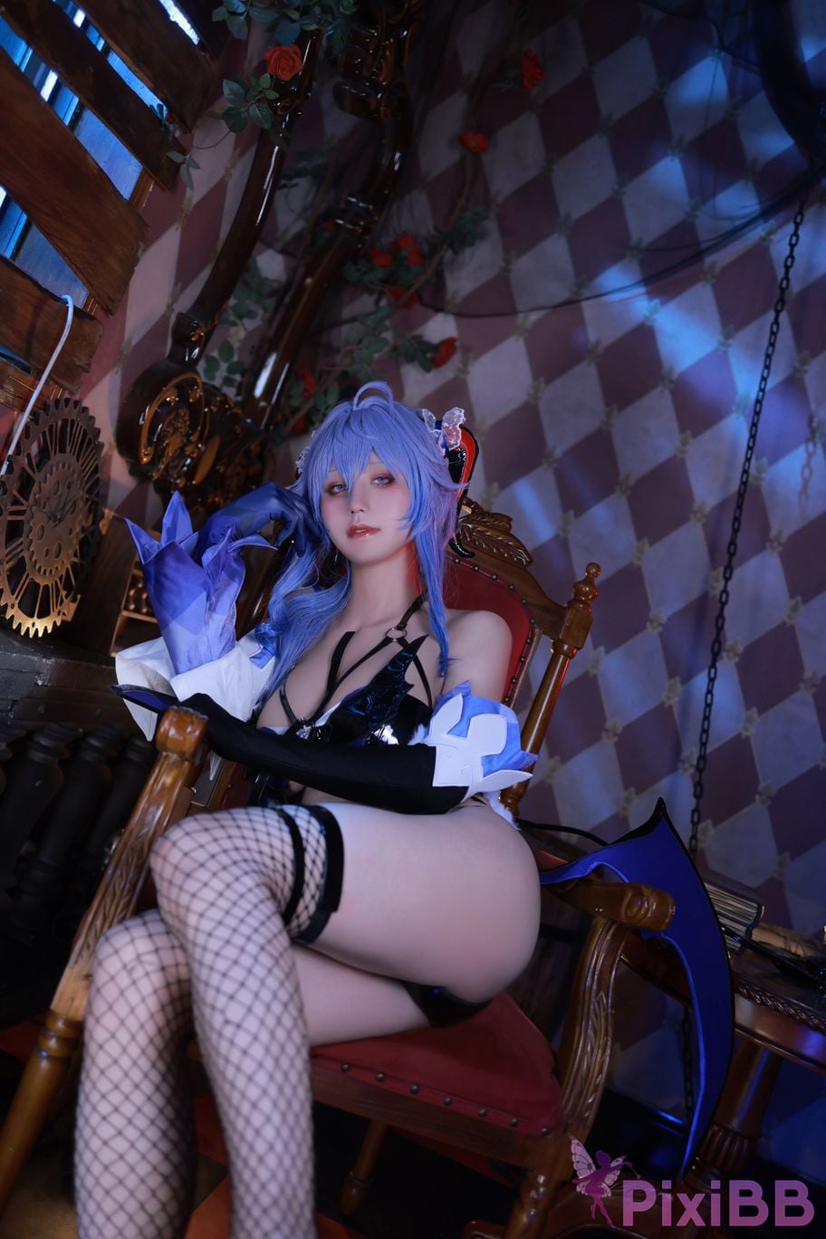 Cosplayer Three oclock in the morning Genshin Sweet Rain Succubus PixiBB.COM 024