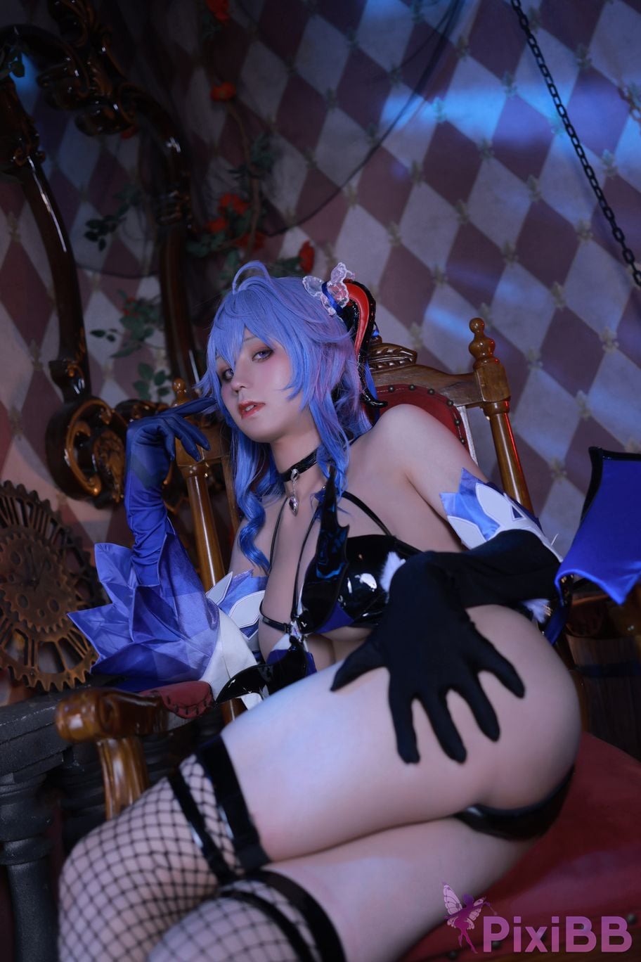 Cosplayer Three oclock in the morning Genshin Sweet Rain Succubus PixiBB.COM 050