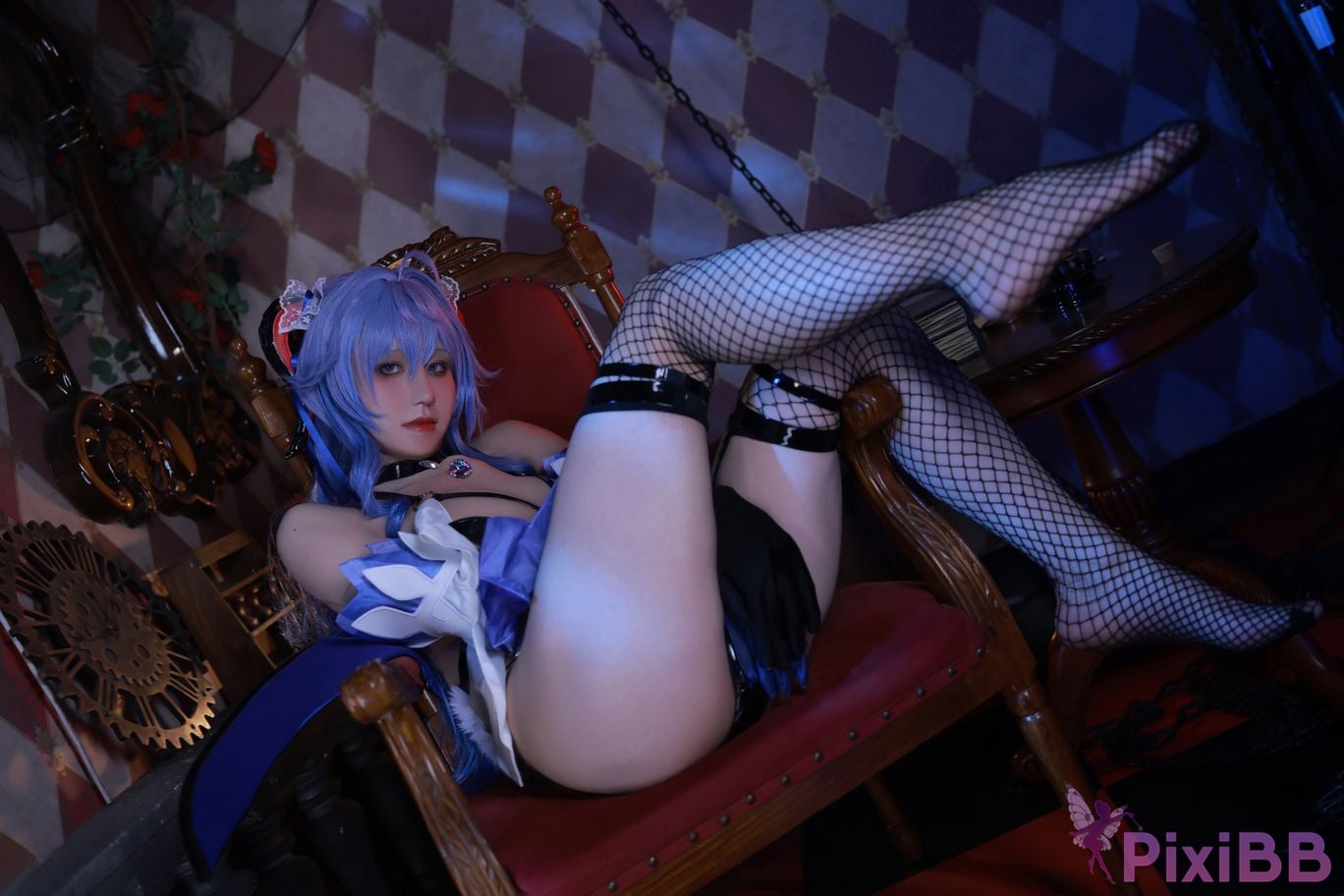 Cosplayer Three oclock in the morning Genshin Sweet Rain Succubus PixiBB.COM 063