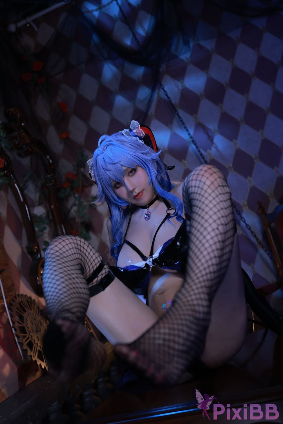 Cosplayer Three oclock in the morning Genshin Sweet Rain Succubus PixiBB.COM 080