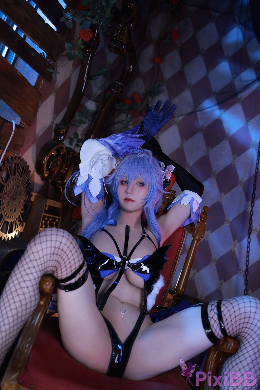 Cosplayer Three oclock in the morning Genshin Sweet Rain Succubus PixiBB.COM 087