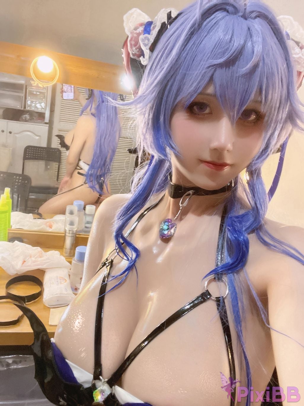 Cosplayer Three oclock in the morning Genshin Sweet Rain Succubus PixiBB.COM 128