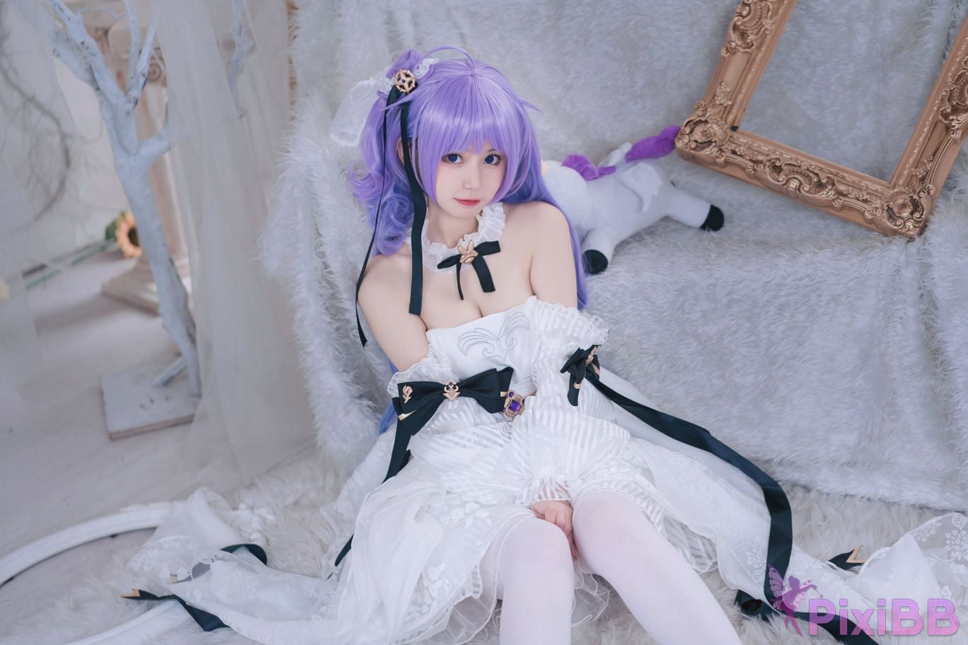 Cosplayer cat adult azur lane unicorn bride PixiBB.COM 014
