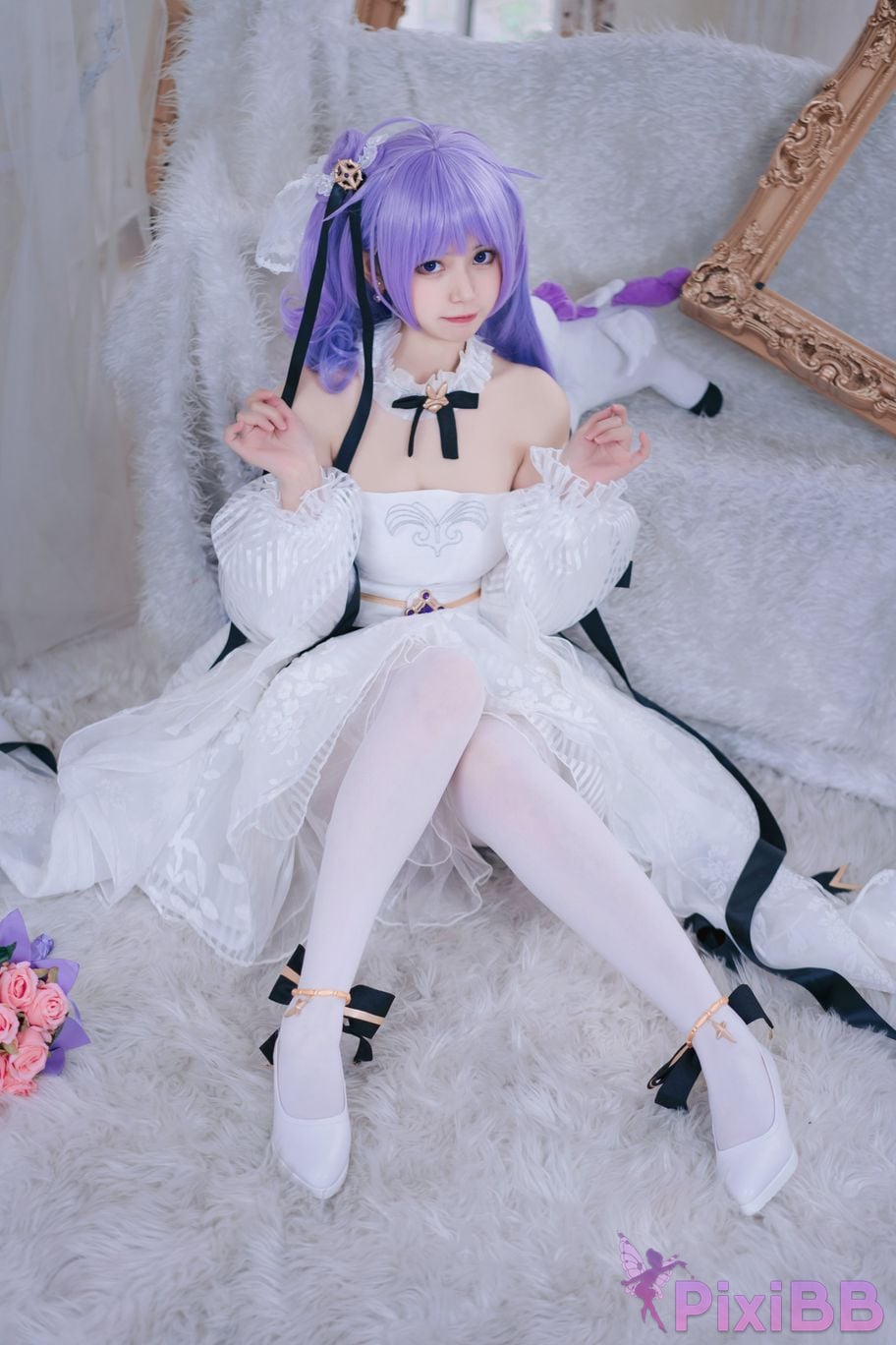Cosplayer cat adult azur lane unicorn bride PixiBB.COM 015