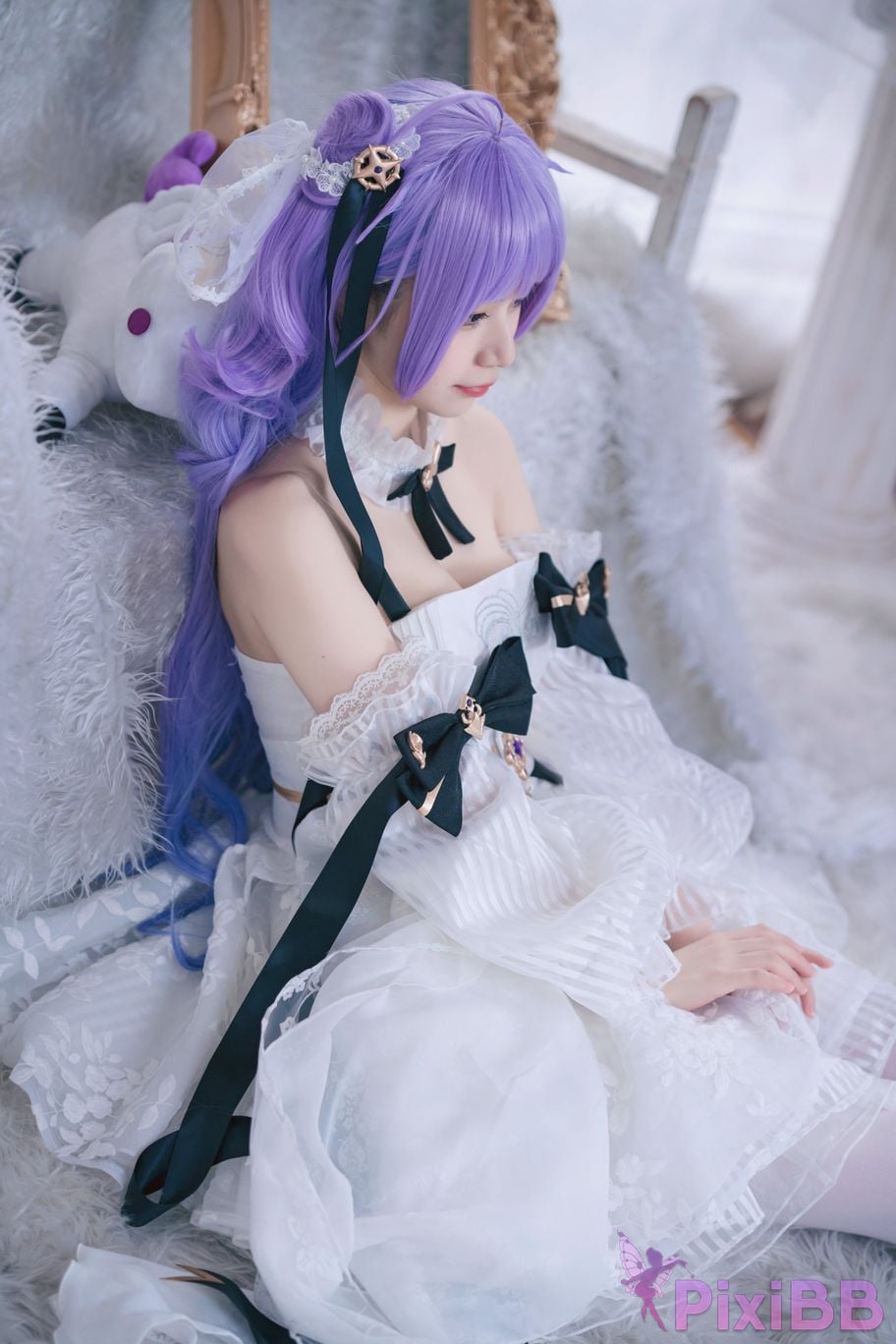 Cosplayer cat adult azur lane unicorn bride PixiBB.COM 016