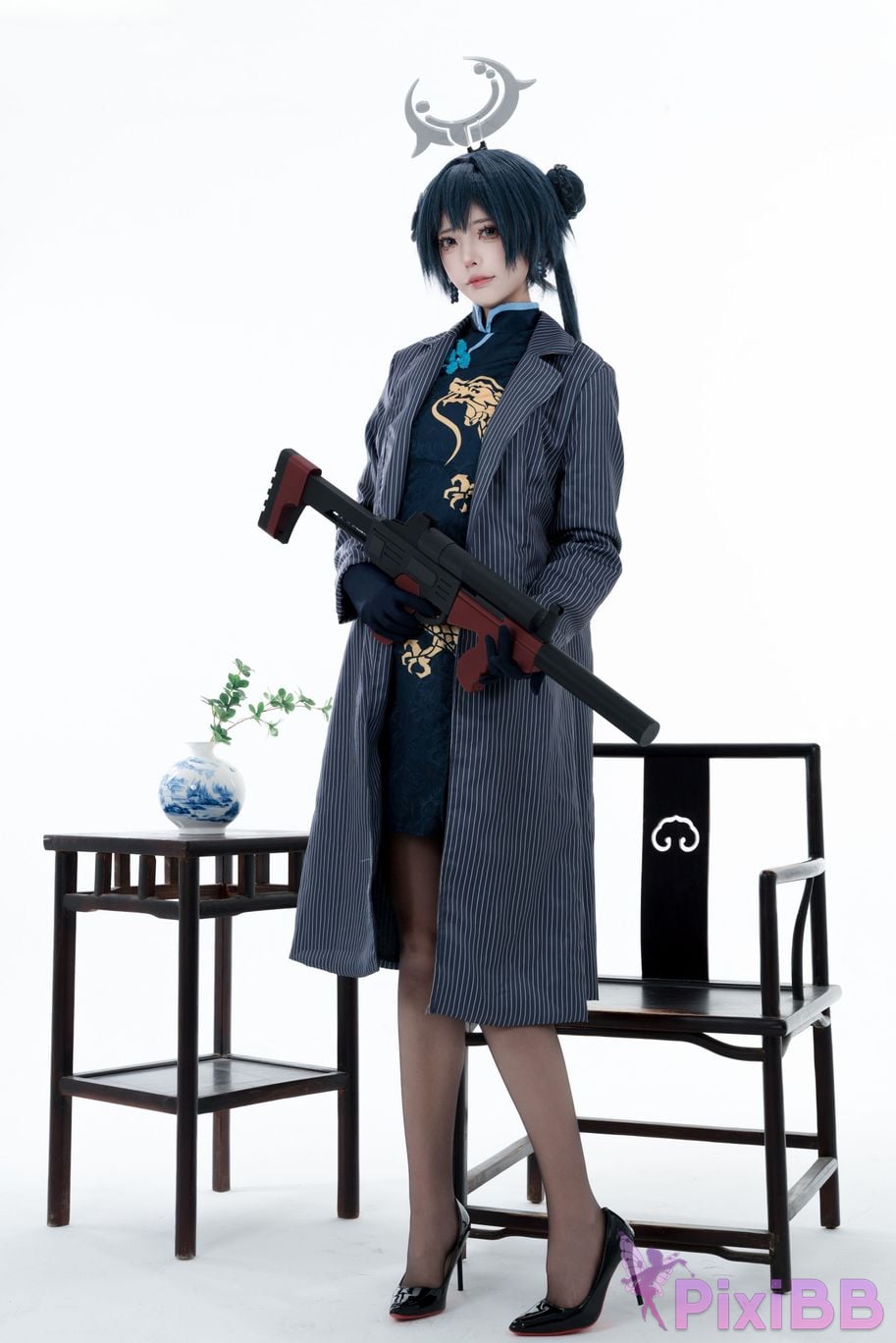 Cosplayer Your face is round and Azure Files Concubine Longhua PixiBB.COM 001