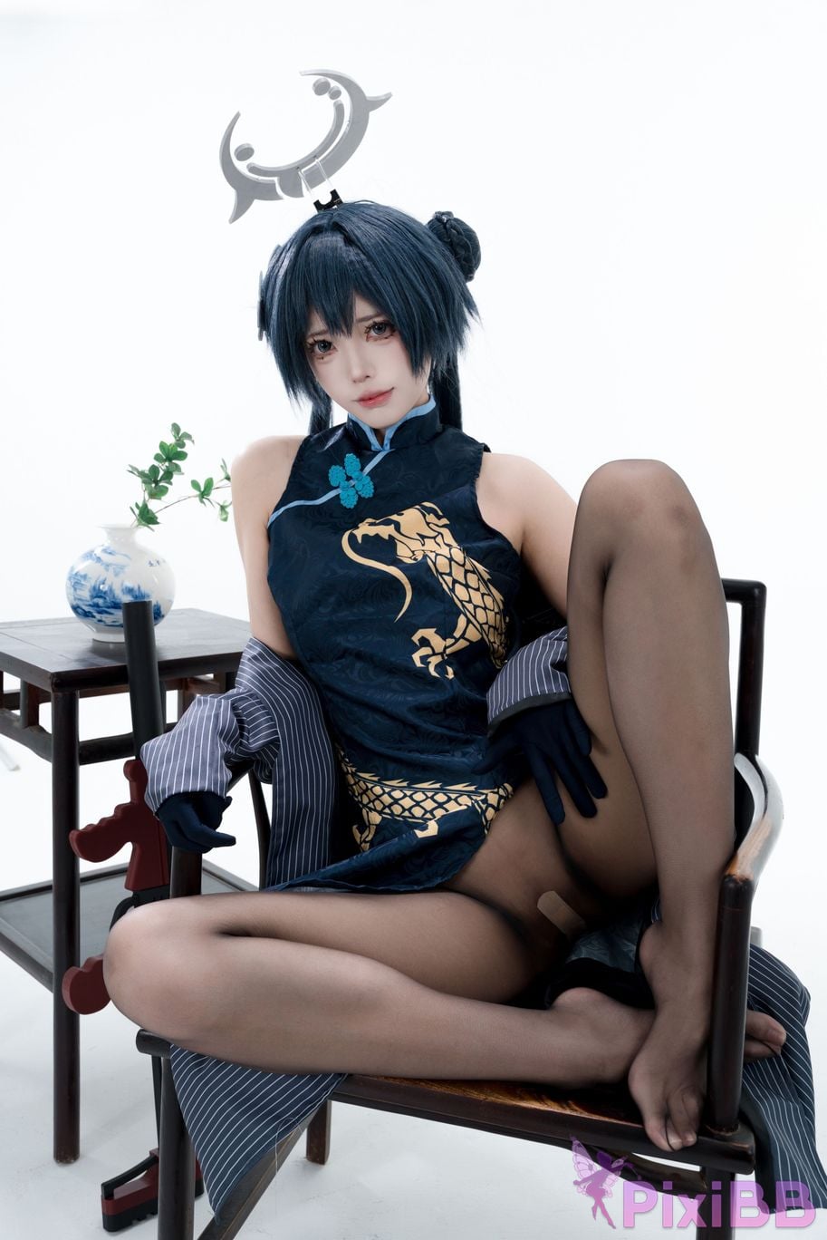 Cosplayer Your face is round and Azure Files Concubine Longhua PixiBB.COM 002