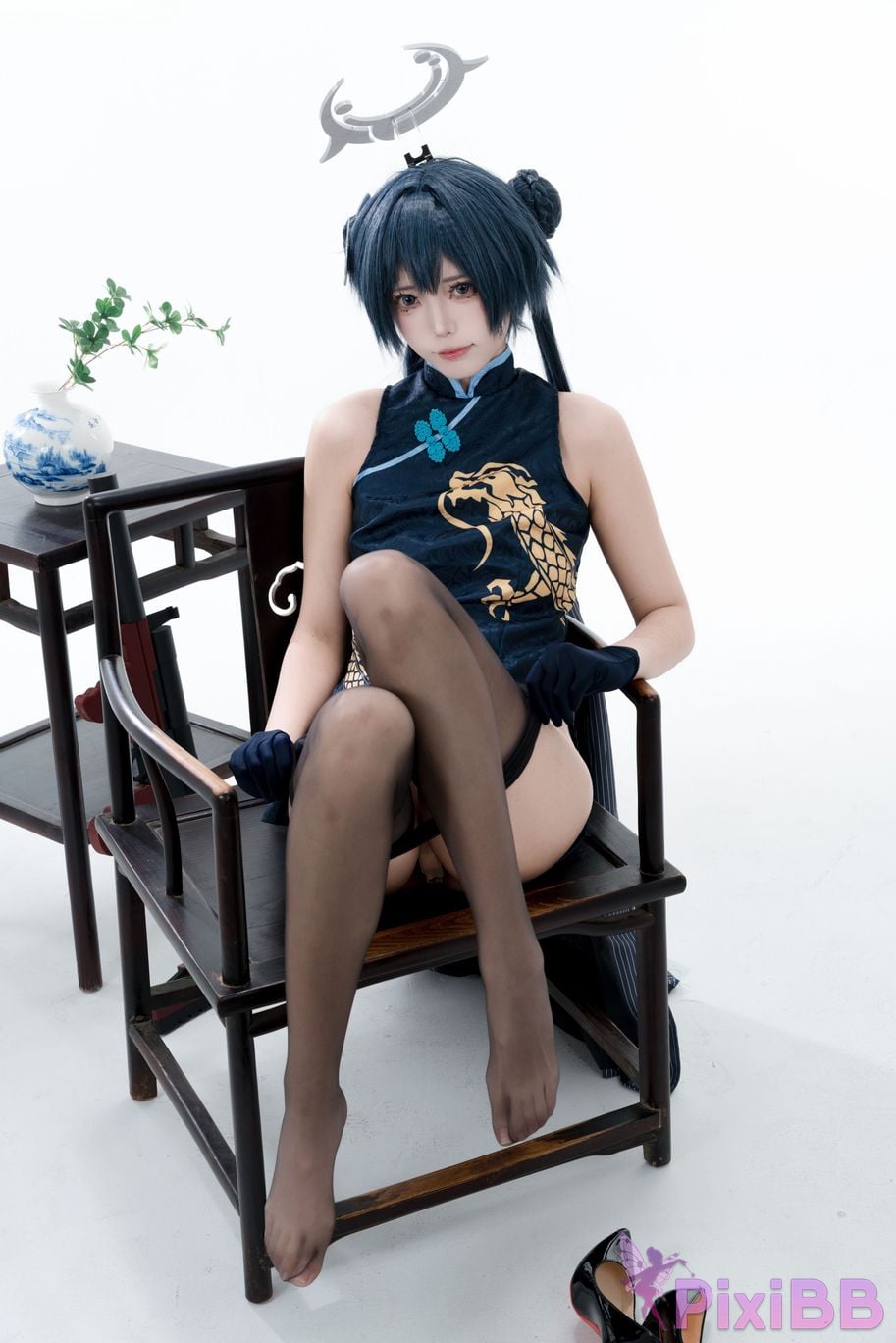 Cosplayer Your face is round and Azure Files Concubine Longhua PixiBB.COM 080