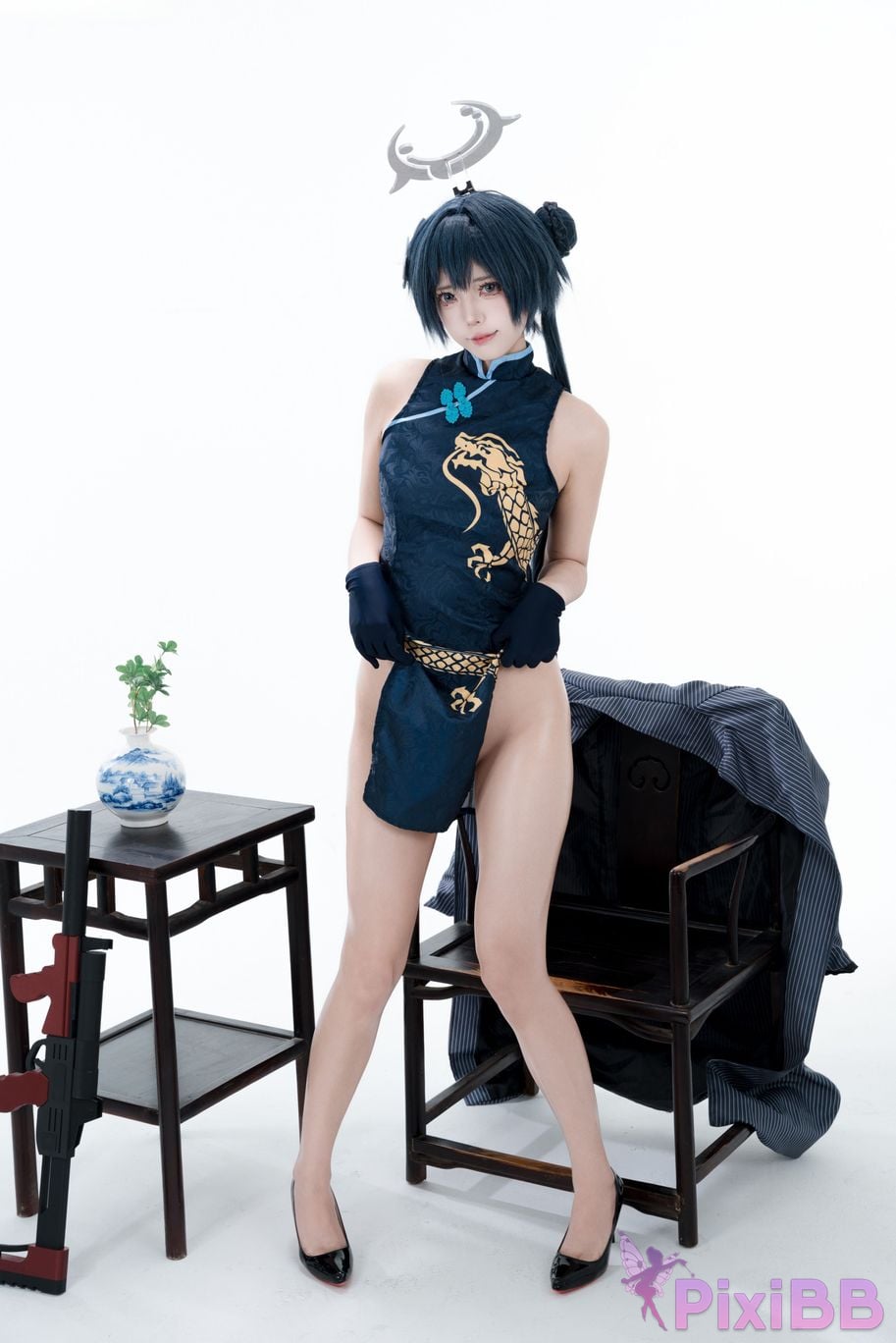 Cosplayer Your face is round and Azure Files Concubine Longhua PixiBB.COM 090