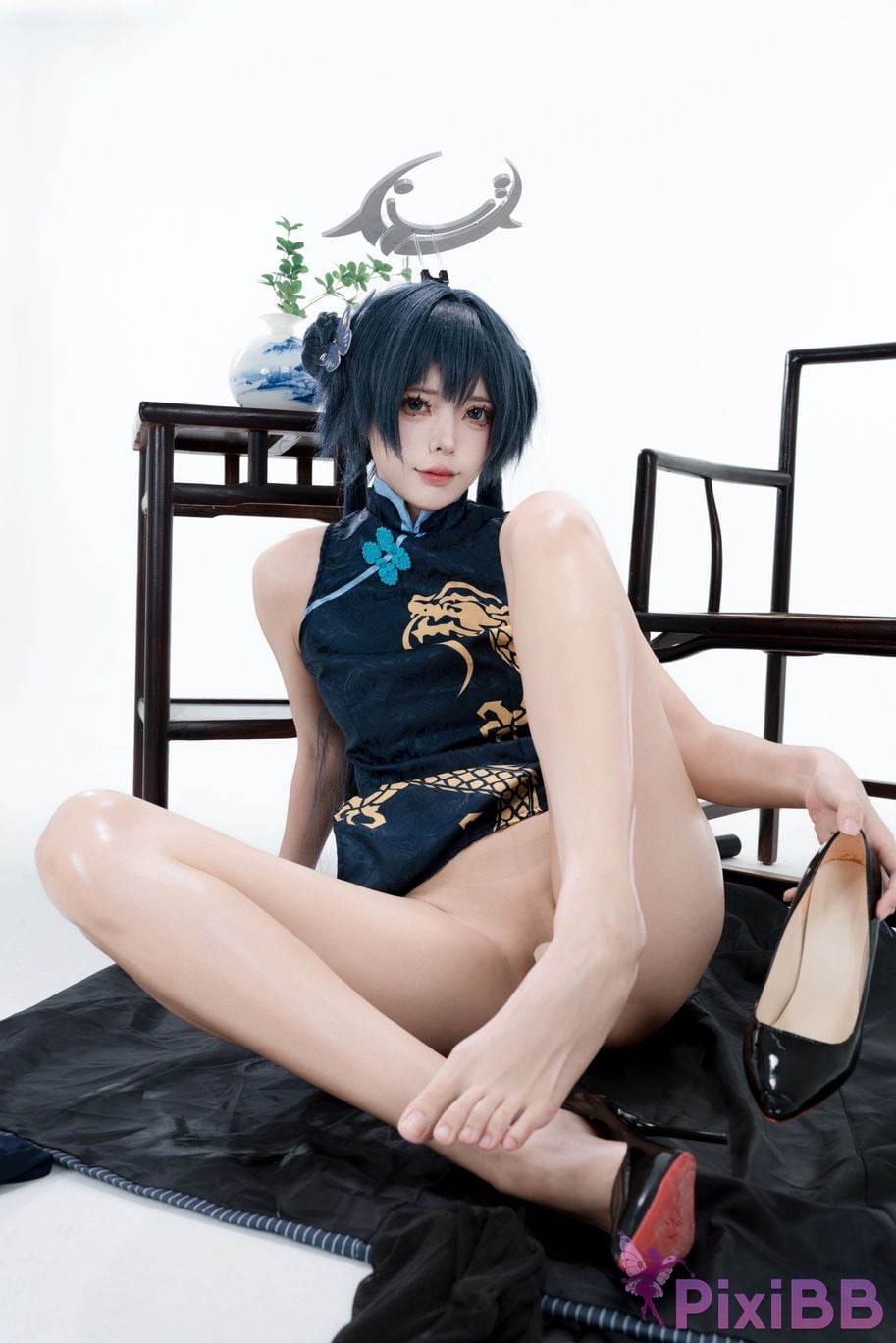 Cosplayer Your face is round and Azure Files Concubine Longhua PixiBB.COM 124