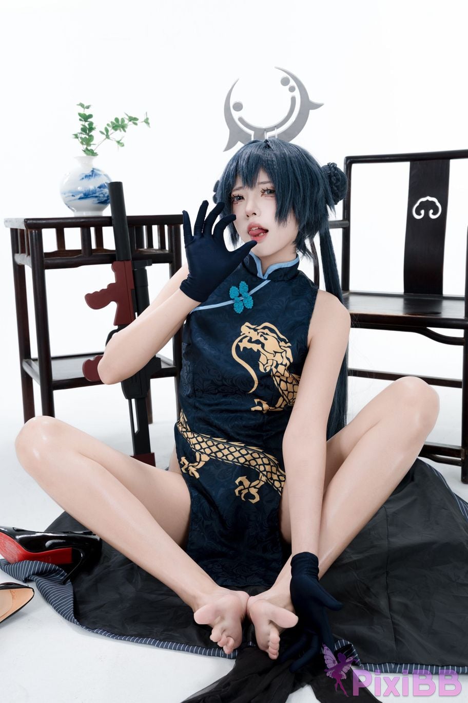 Cosplayer Your face is round and Azure Files Concubine Longhua PixiBB.COM 135