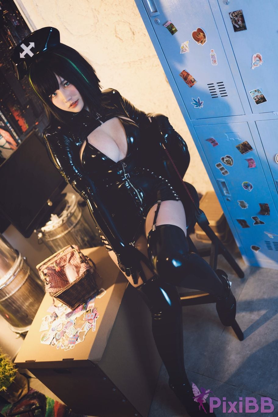 Cosplayer Ah Ban is very happy today dark nurse PixiBB.COM 022