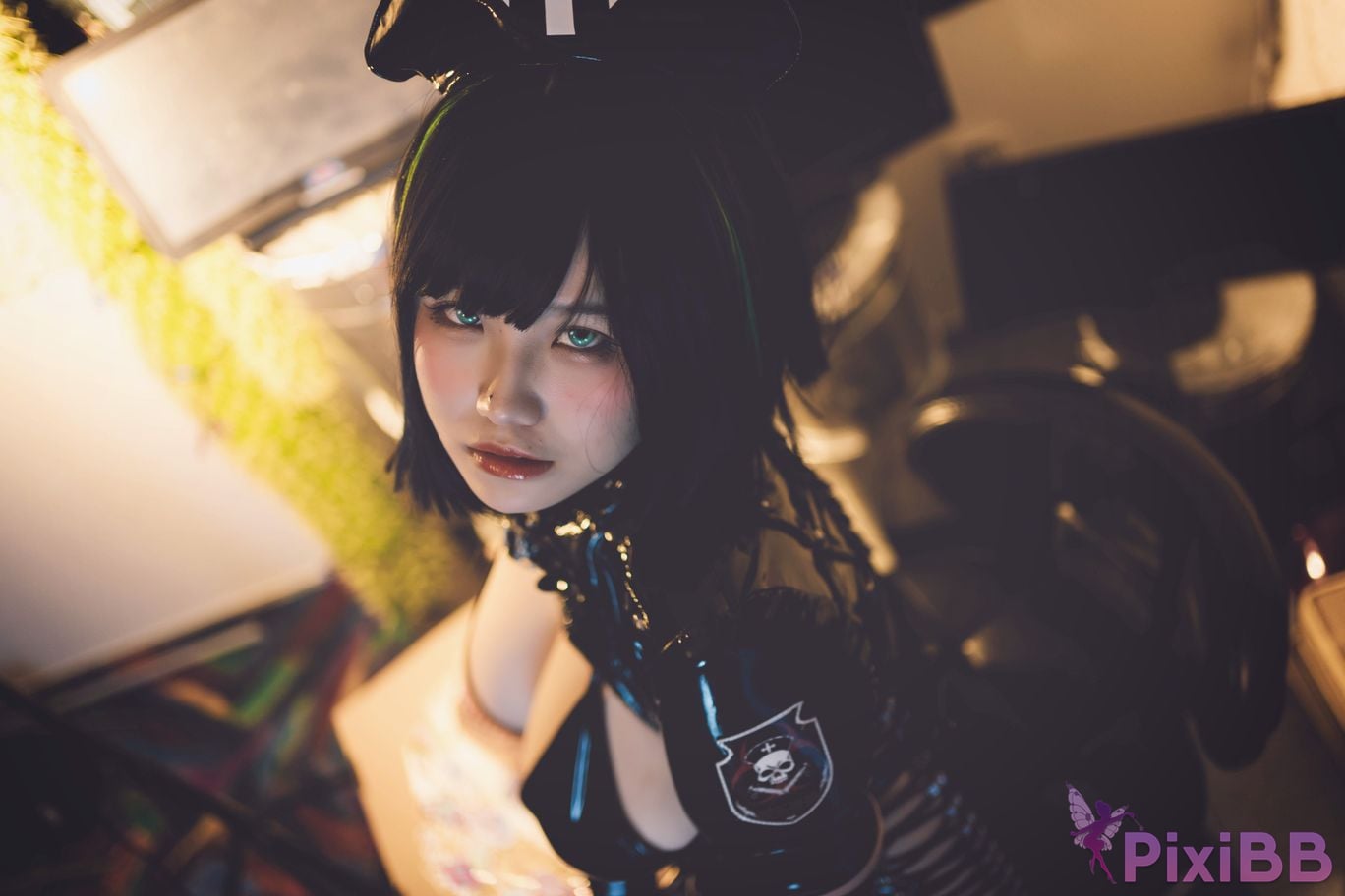 Cosplayer Ah Ban is very happy today dark nurse PixiBB.COM 031