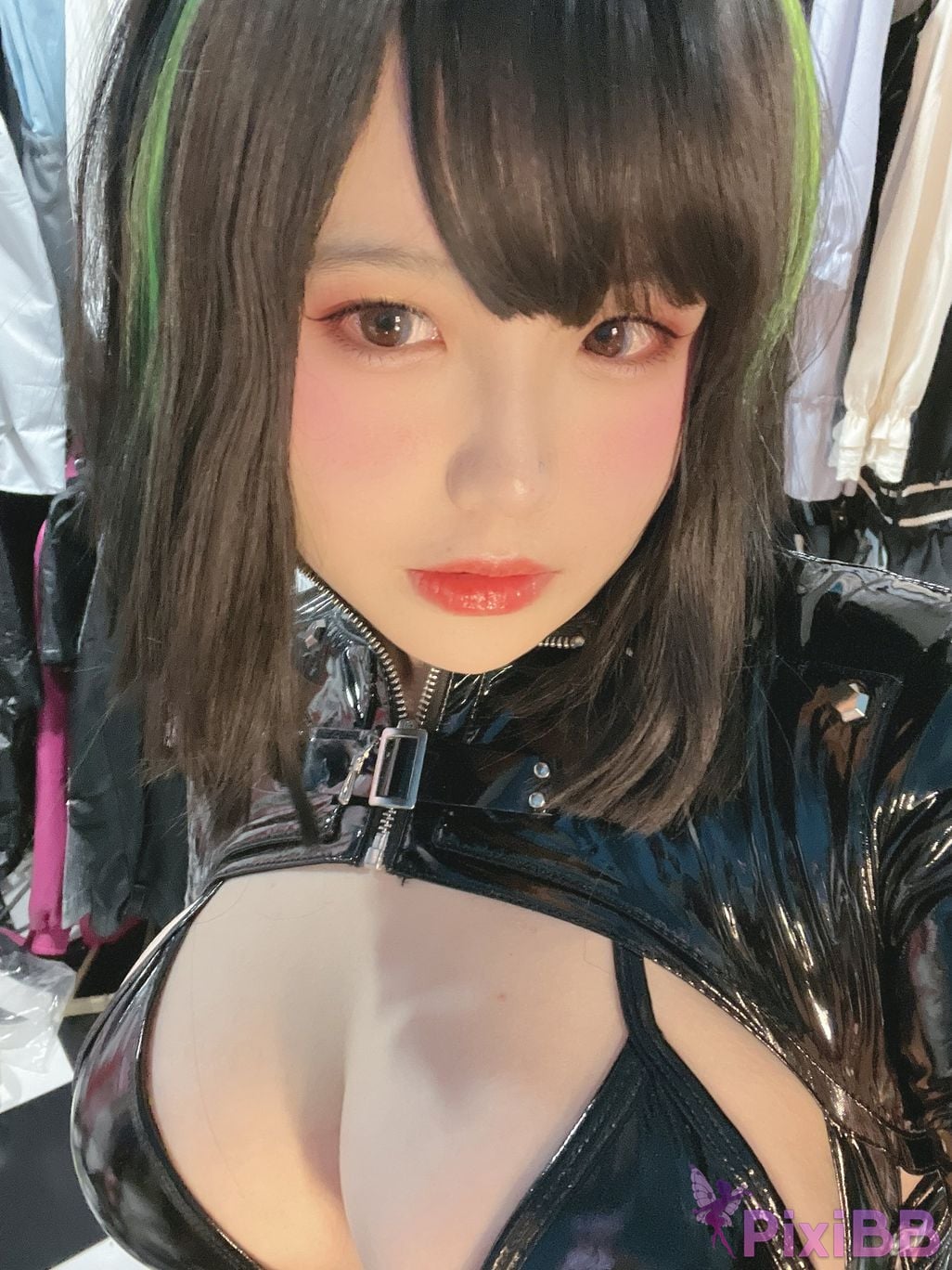 Cosplayer Ah Ban is very happy today dark nurse PixiBB.COM 059