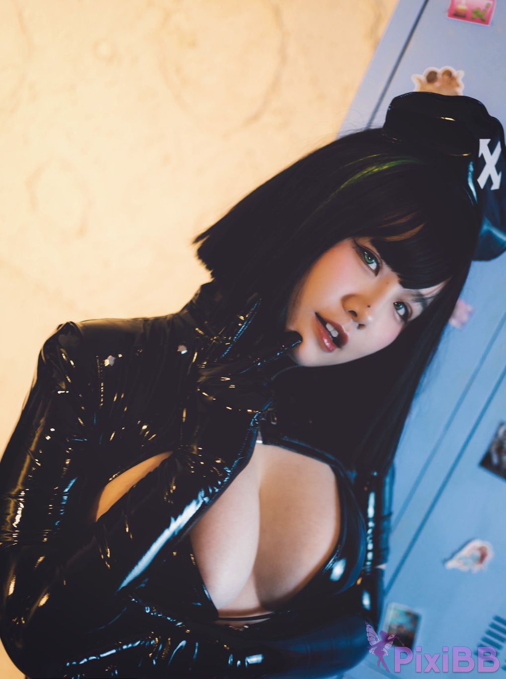 Cosplayer Ah Ban is very happy today dark nurse PixiBB.COM 067