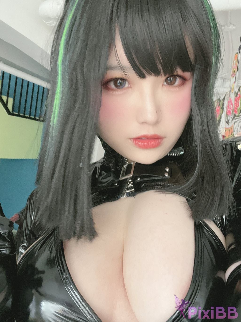 Cosplayer Ah Ban is very happy today dark nurse PixiBB.COM 070