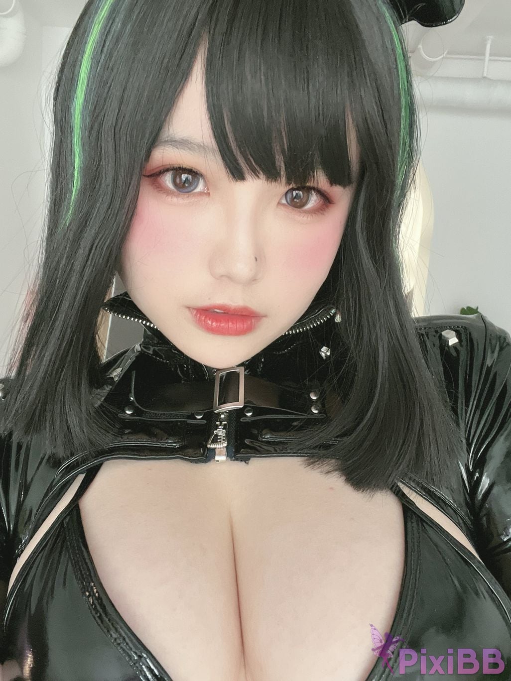 Cosplayer Ah Ban is very happy today dark nurse PixiBB.COM 080