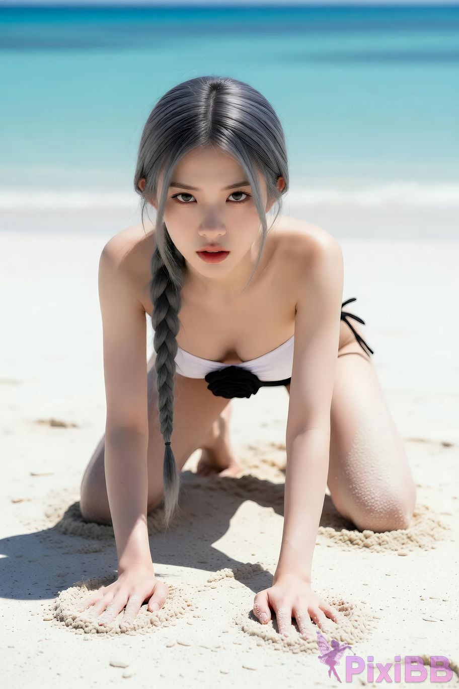 AIGirl Senior Sister Xilei ruby beach PixiBB.COM 005