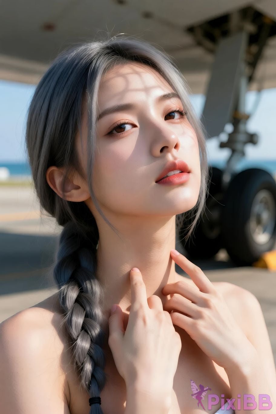 AIGirl Senior Sister Xilei ruby beach PixiBB.COM 012