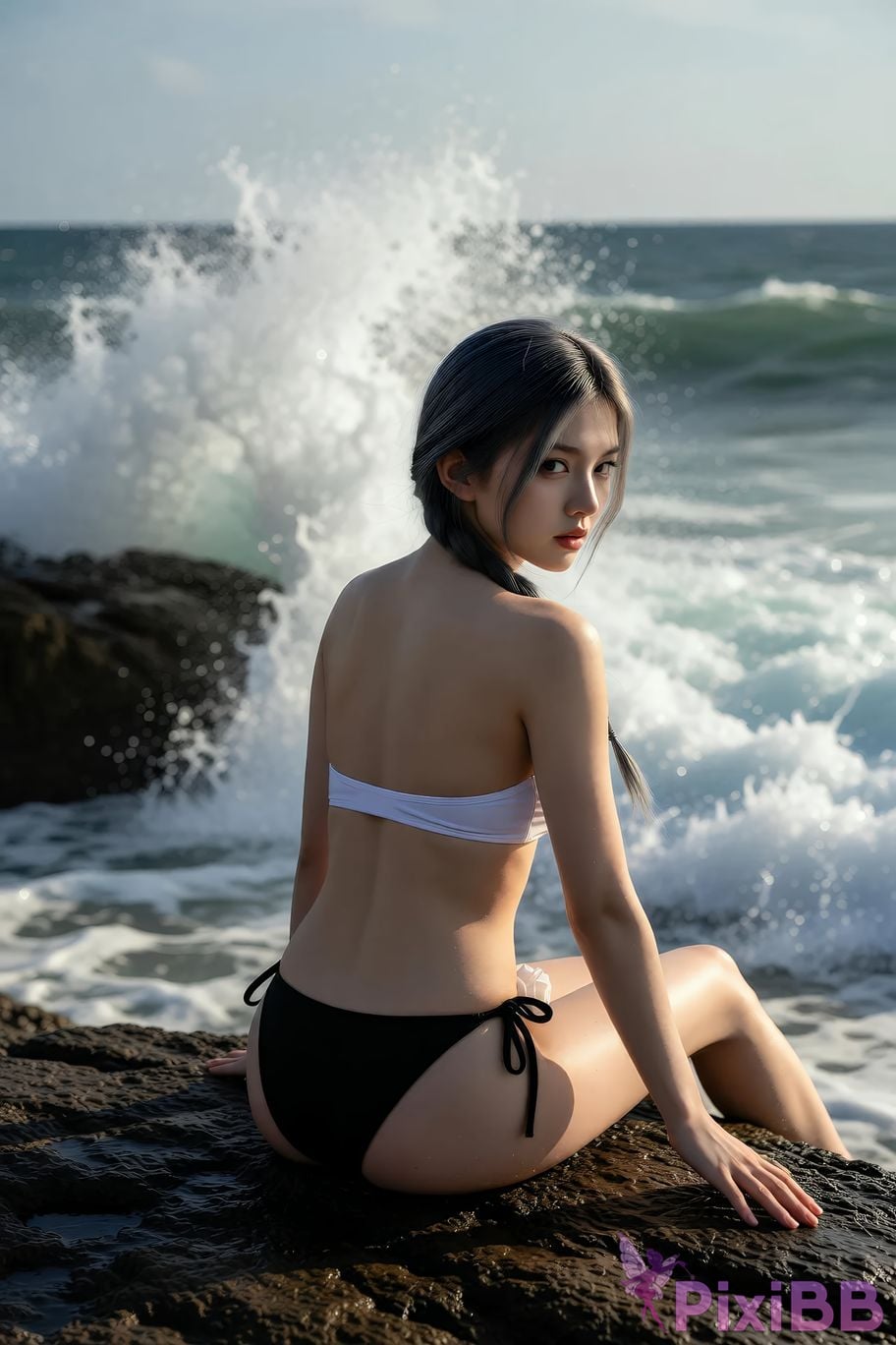 AIGirl Senior Sister Xilei ruby beach PixiBB.COM 071