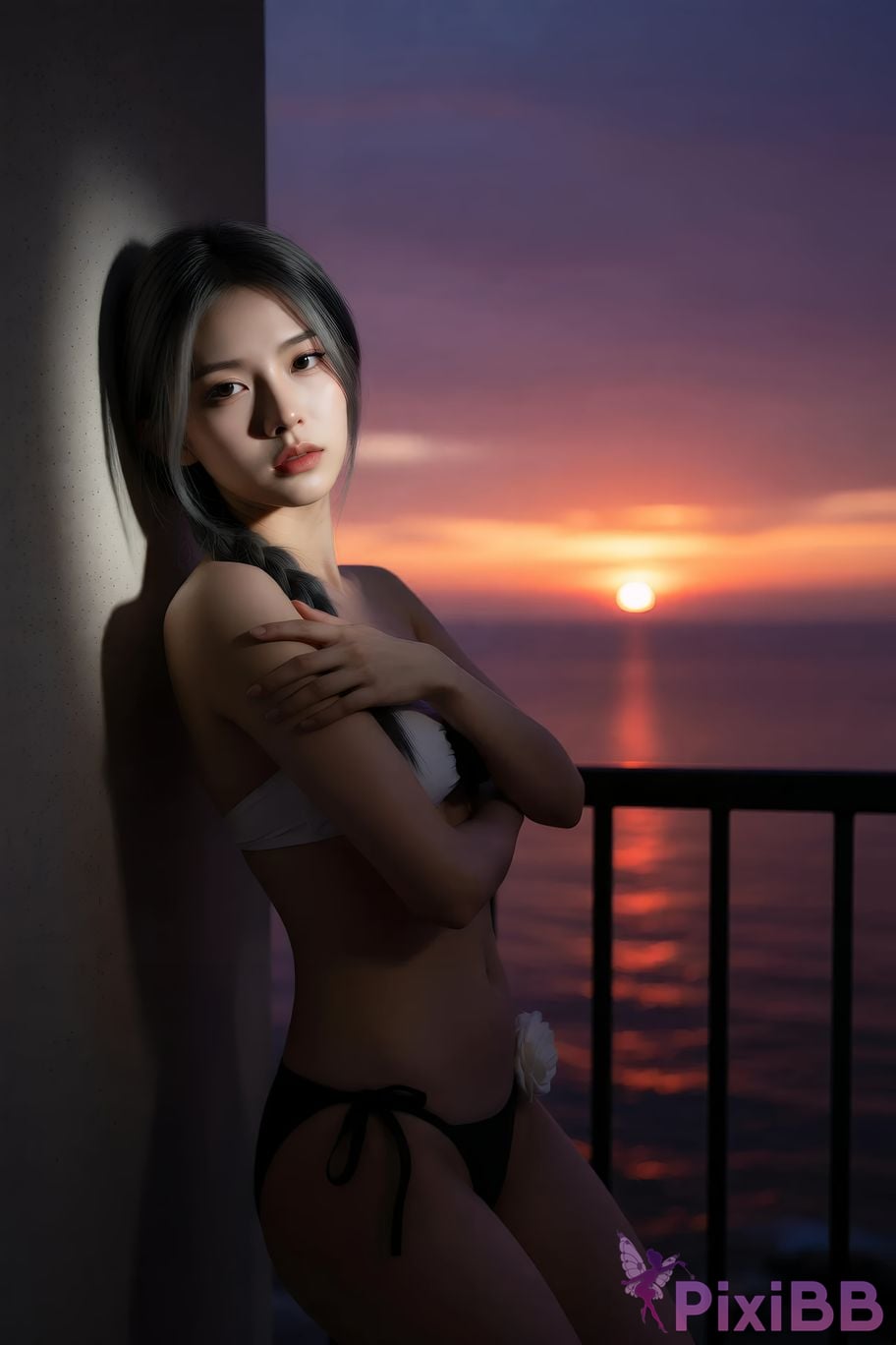 AIGirl Senior Sister Xilei ruby beach PixiBB.COM 087