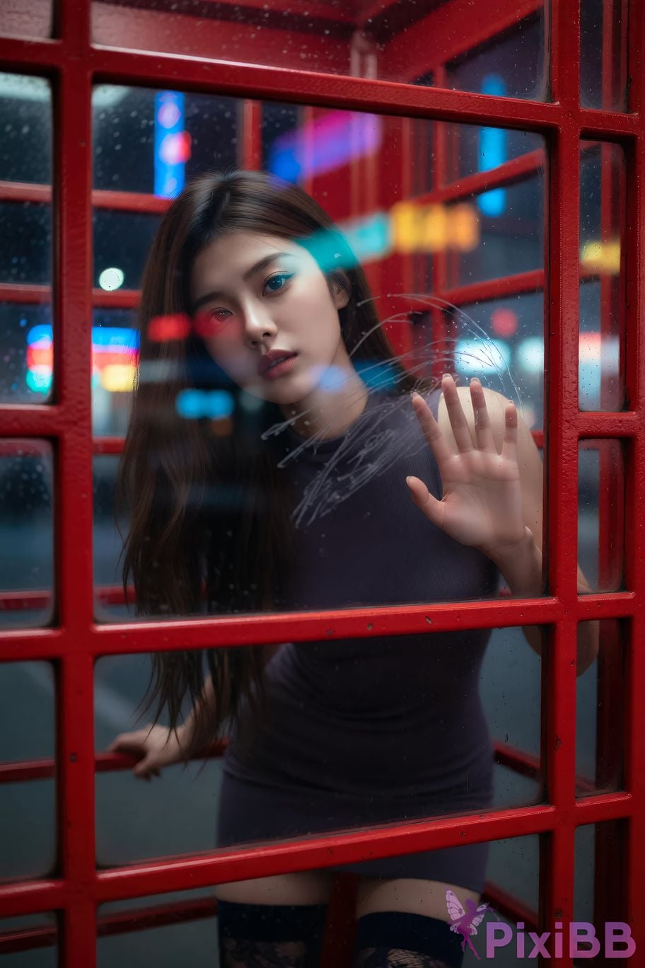 AIGirl luna telephone booth PixiBB.COM 006