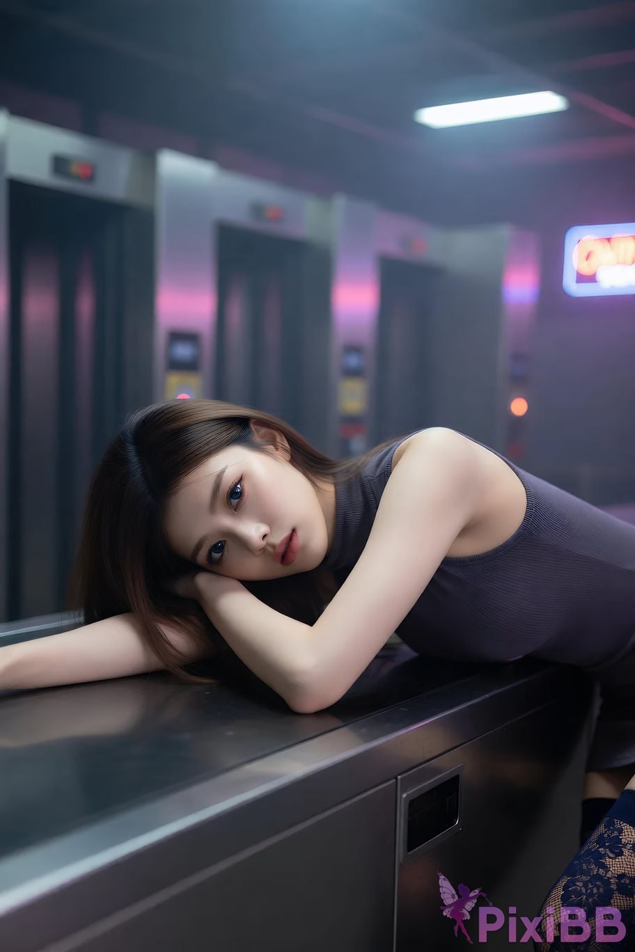 AIGirl luna telephone booth PixiBB.COM 019