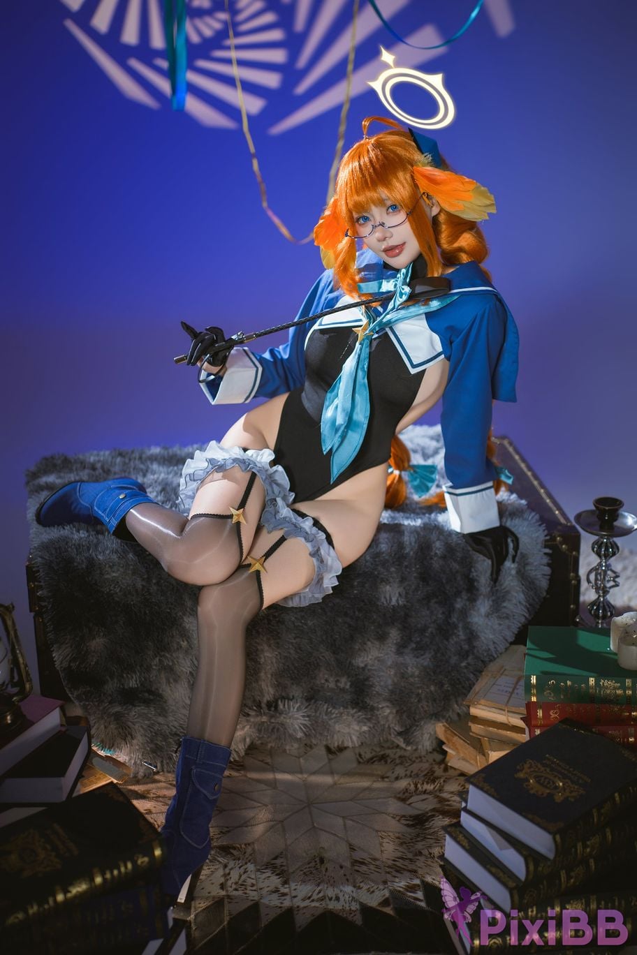 Cosplayer Is it a little bear Azure Files Shimiko Endo Evil female cadre PixiBB.COM 004