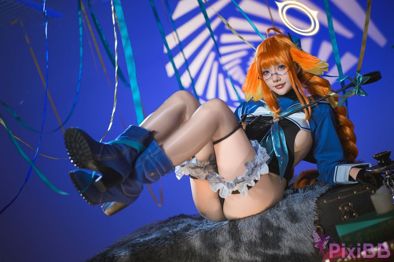 Cosplayer Is it a little bear Azure Files Shimiko Endo Evil female cadre PixiBB.COM 006