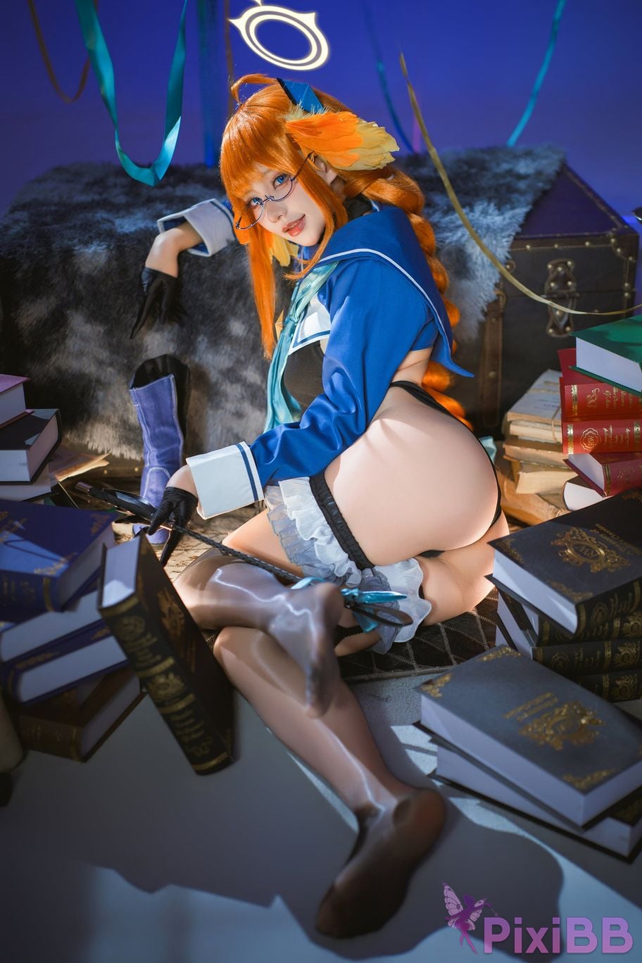 Cosplayer Is it a little bear Azure Files Shimiko Endo Evil female cadre PixiBB.COM 013