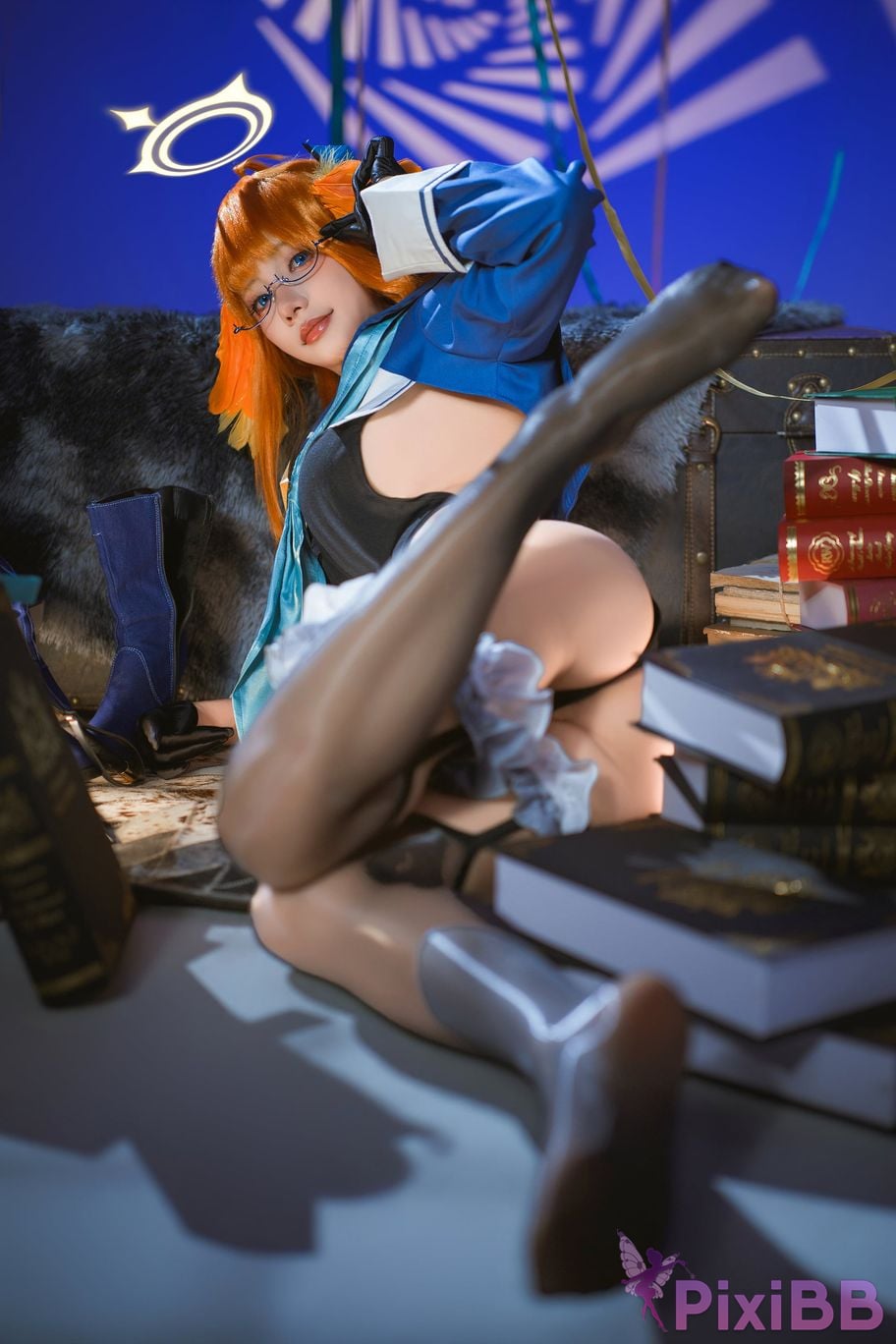 Cosplayer Is it a little bear Azure Files Shimiko Endo Evil female cadre PixiBB.COM 014