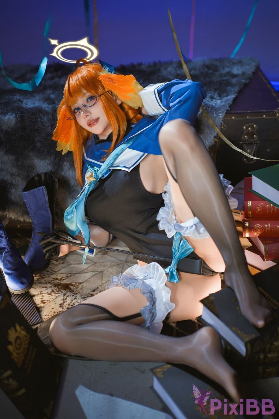 Cosplayer Is it a little bear Azure Files Shimiko Endo Evil female cadre PixiBB.COM 015