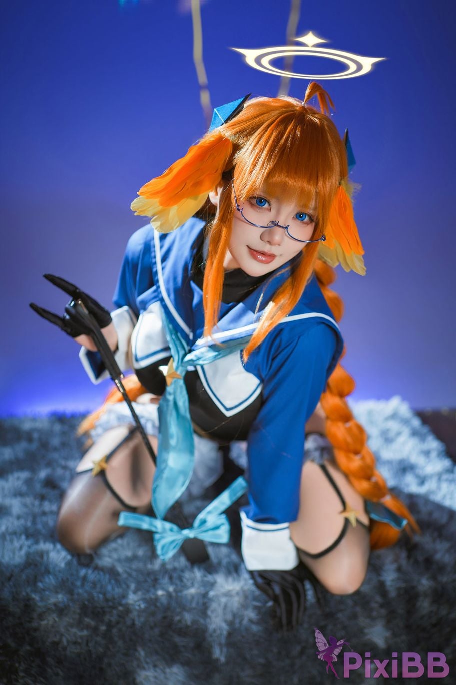 Cosplayer Is it a little bear Azure Files Shimiko Endo Evil female cadre PixiBB.COM 017