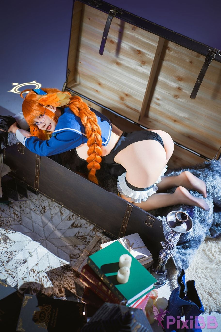 Cosplayer Is it a little bear Azure Files Shimiko Endo Evil female cadre PixiBB.COM 027