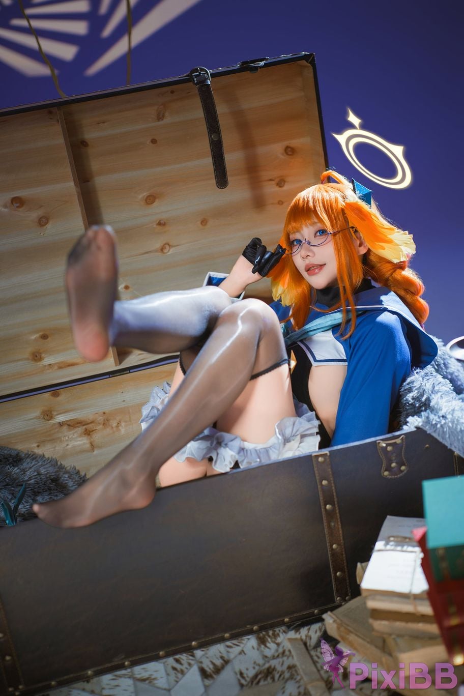 Cosplayer Is it a little bear Azure Files Shimiko Endo Evil female cadre PixiBB.COM 031