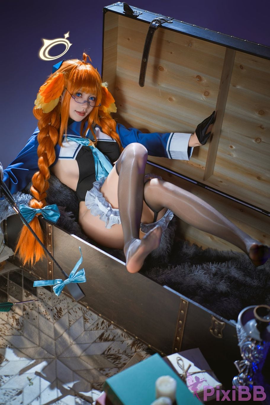 Cosplayer Is it a little bear Azure Files Shimiko Endo Evil female cadre PixiBB.COM 032