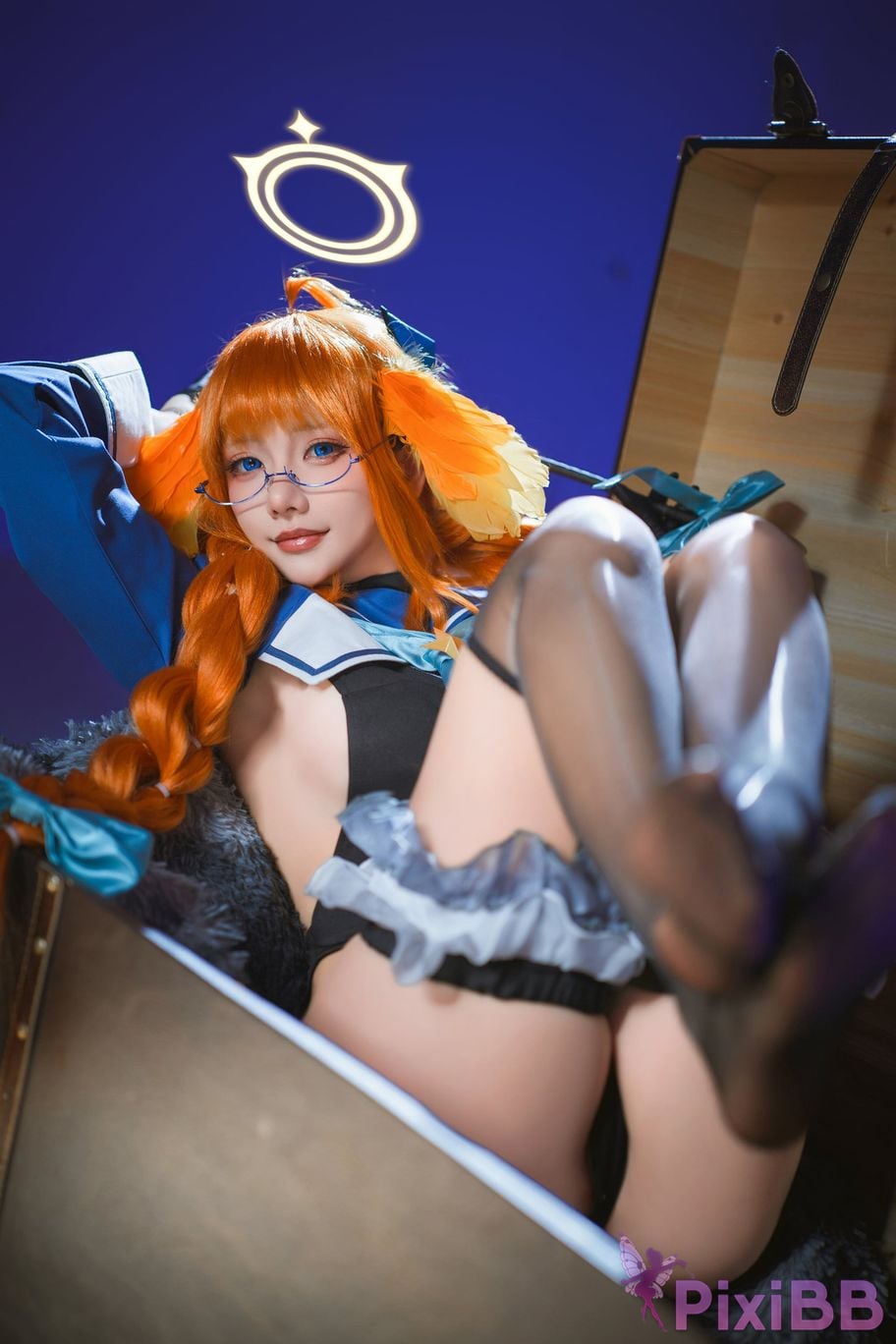 Cosplayer Is it a little bear Azure Files Shimiko Endo Evil female cadre PixiBB.COM 035