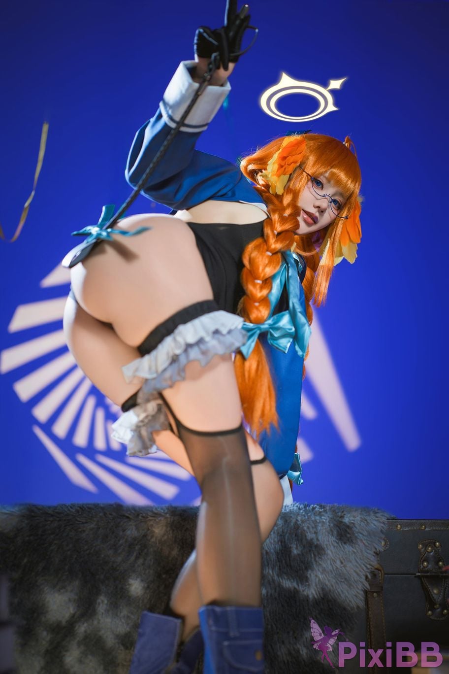 Cosplayer Is it a little bear Azure Files Shimiko Endo Evil female cadre PixiBB.COM 038