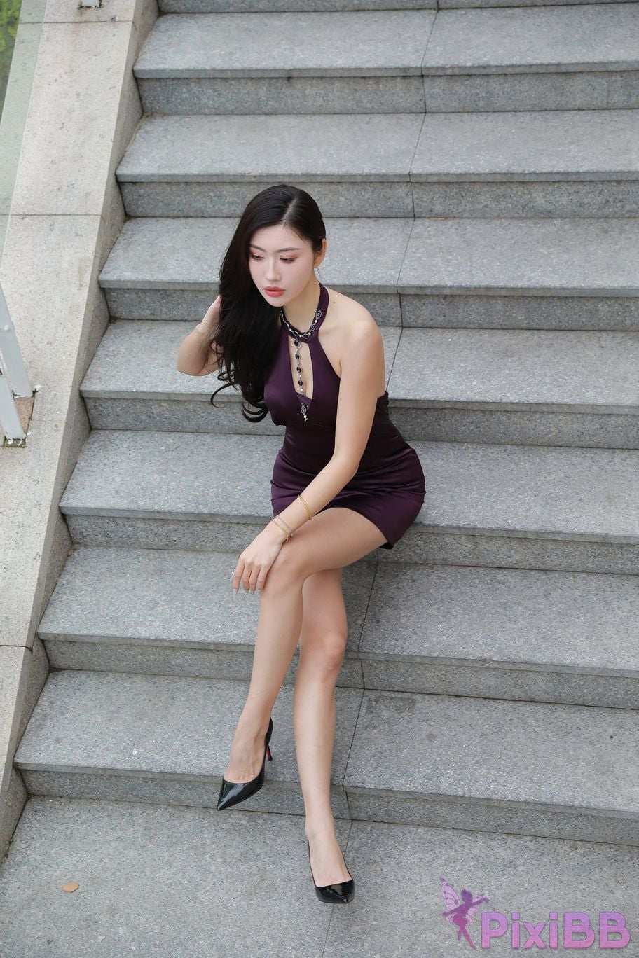 Featured Street Photography Works No.5438 Purple hip skirt PixiBB.COM 234