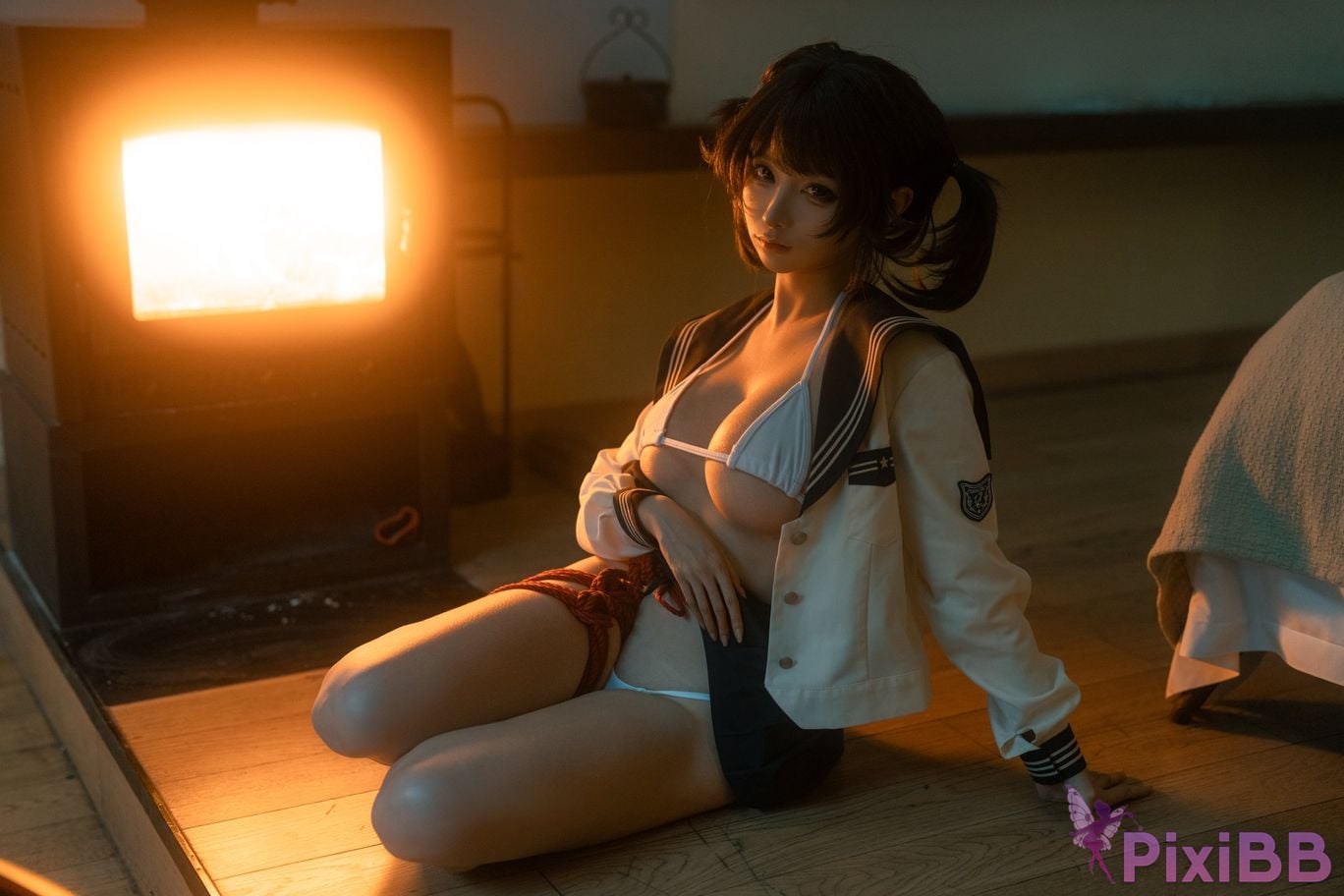 Cosplayer Stupid Momo chunmomo red rope PixiBB.COM 004