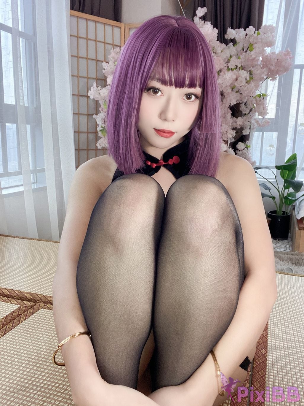 Cosplayer Money cold High cut cheongsam lace skirt PixiBB.COM 090