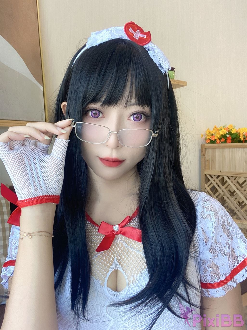 Cosplay Money Cold White Net Nurses Covers PixiBB.COM 002