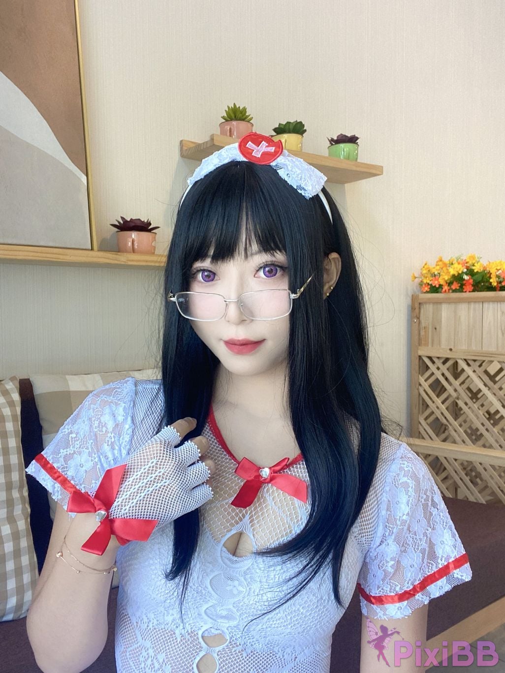 Cosplay Money Cold White Net Nurses Covers PixiBB.COM 004