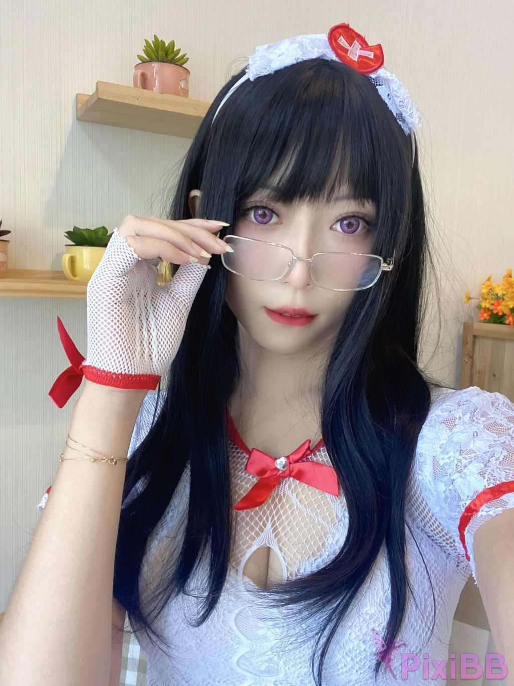 Cosplay Money Cold White Net Nurses Covers PixiBB.COM 020