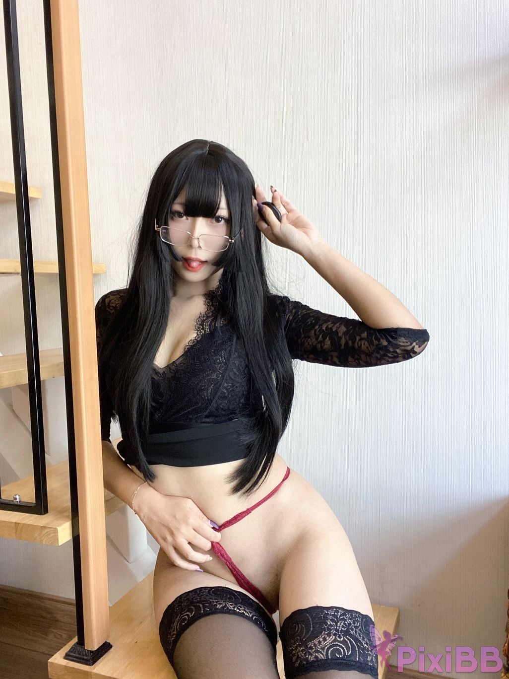 Cosplay Money Cold Black Lace PixiBB.COM 009