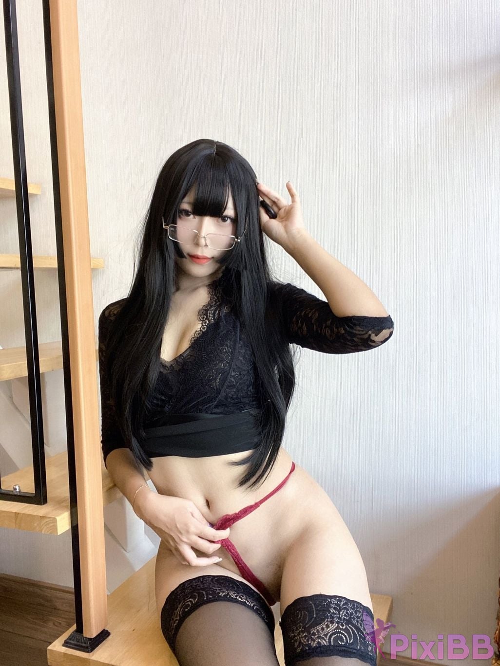 Cosplay Money Cold Black Lace PixiBB.COM 027