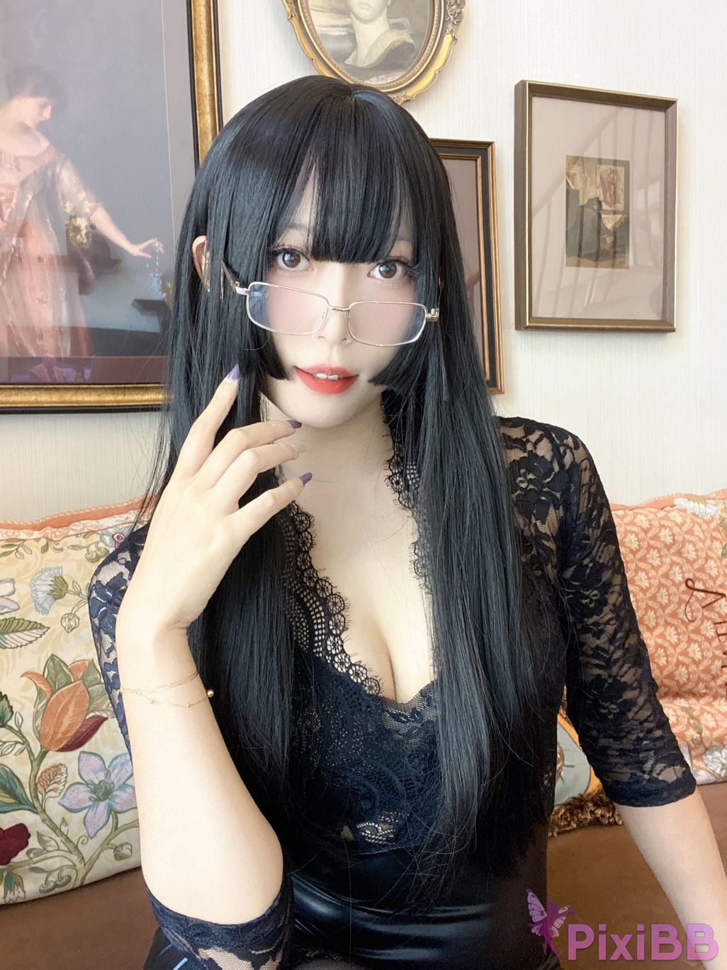 Cosplay Money Cold Black Lace PixiBB.COM 028