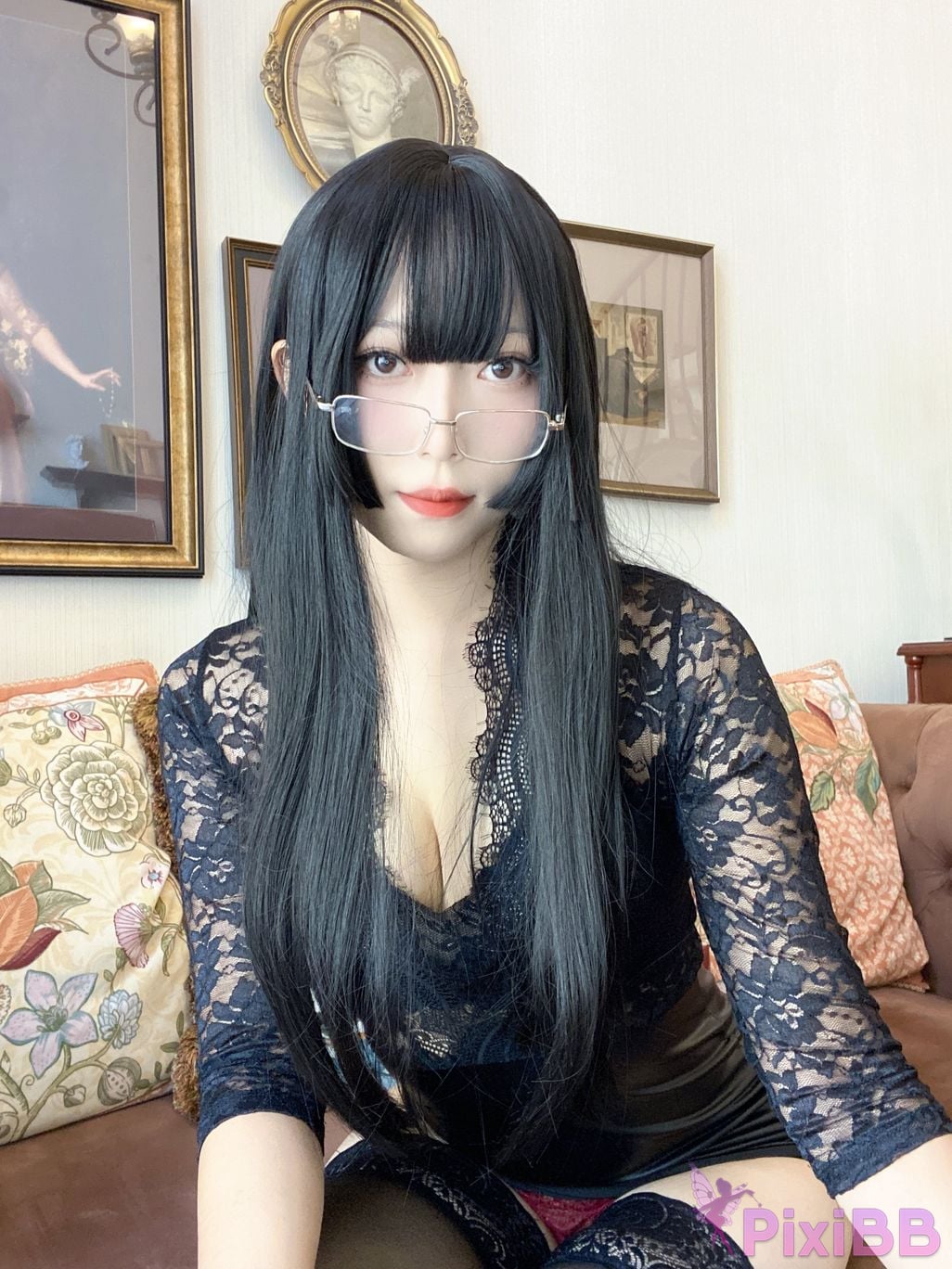 Cosplay Money Cold Black Lace PixiBB.COM 039